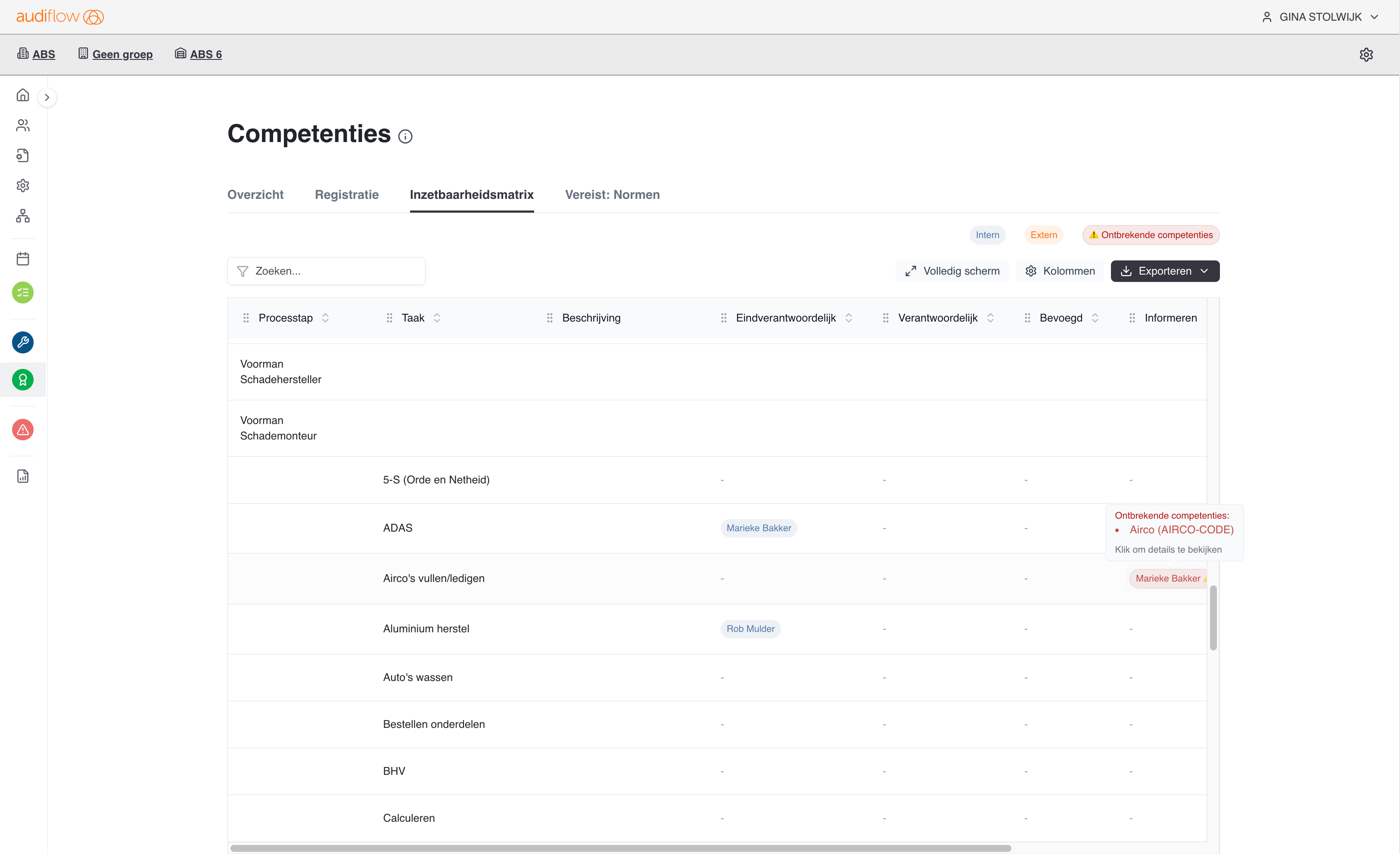 Audiflow competency standards compliance overview